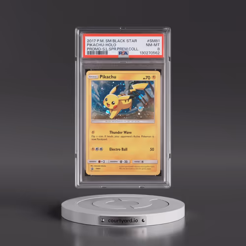 2017 Pokémon SM Black Star Promo #SM81 Pikachu - Holo Shining Legends Super Premium Collection (PSA