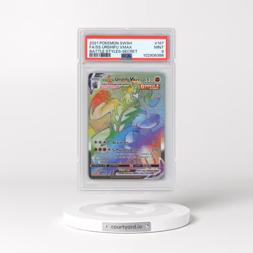 2021 Pokémon Sword & Shield Battle Styles #167 Single Strike Urshifu Vmax - Full Art Secret (PSA 9 MINT)