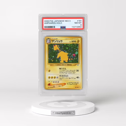 2000 Pokémon Neo 3 #181 Ampharos - Holo (PSA 8 NM-MT)