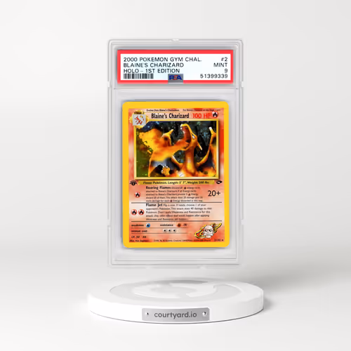2000 Pokémon Gym Challenge #2 Blaine's Charizard - 1st Edition Holo (PSA 9 MINT)
