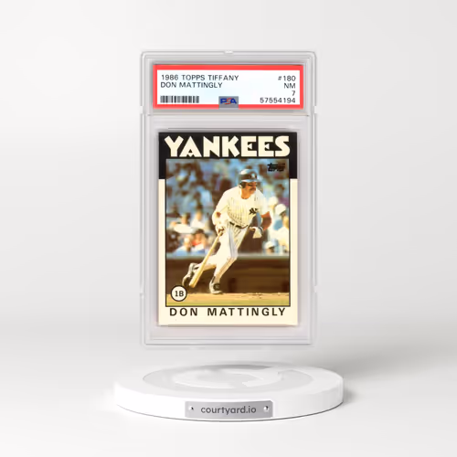 1986 Topps Tiffany #180 Don Mattingly (PSA 7 NM)