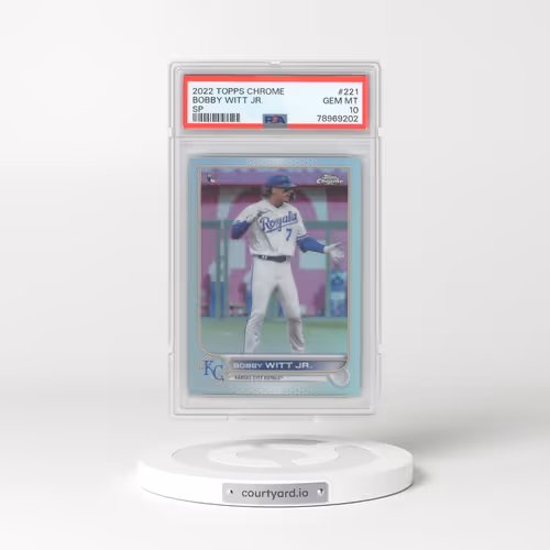 2022 Topps Chrome #221 Bobby Witt Jr. - SP (PSA 10 GEM MINT)