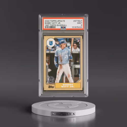 2022 Topps Update 1987 Topps Baseball #87TBU7 Bobby Witt Jr. (PSA 9 MINT)