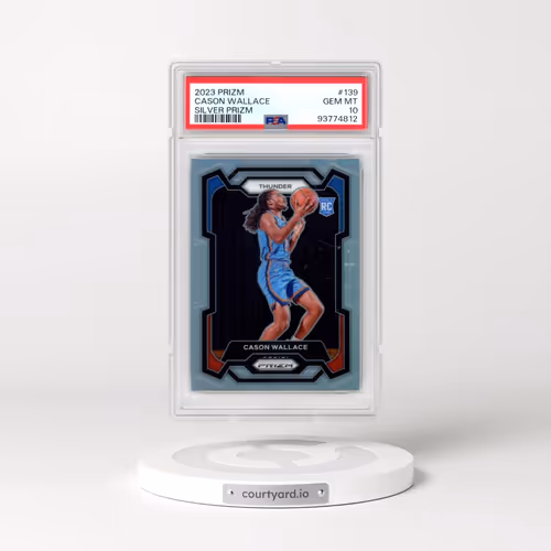 2023 Panini Prizm #139 Cason Wallace - Silver Prizm (PSA 10 GEM MINT)