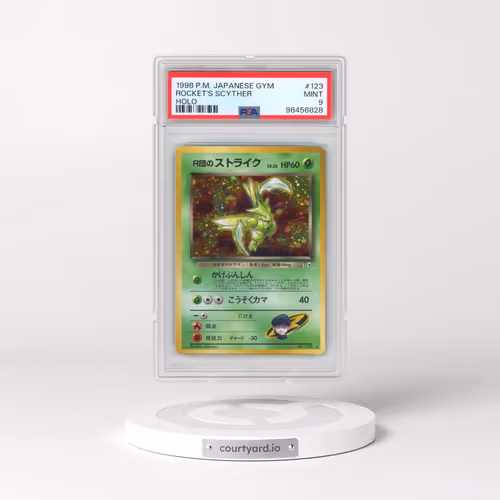 1998 Pokémon Gym #123 Rocket's Scyther - Holo (PSA 9 MINT)