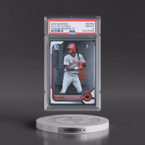 2022 Bowman Chrome Prospects #BCP50 Elly de La Cruz (PSA 8 NM-MT)