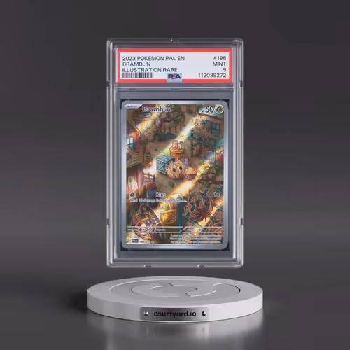 2023 Pokémon Pal EN-Paldea Evolved #198 Bramblin - Illustration Rare (PSA 9 MINT)