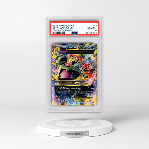 2015 Pokémon XY Ancient Origins #43 M Tyranitar EX - Holo (PSA 10 GEM MINT)