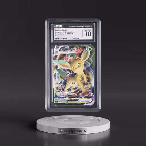 2021 Eevee Heroes #003/069 Leafeon VMAX - Holo (CGC 10 GEM MINT)