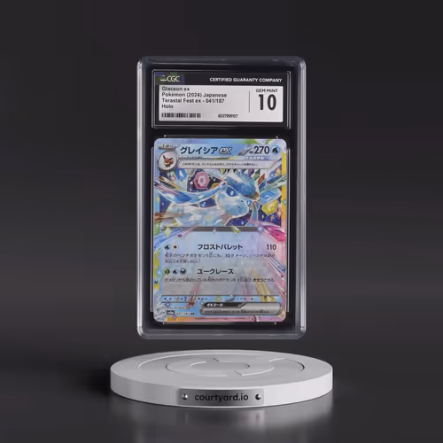 2024 Pokémon Sv8a-Terastal Fest EX #041 Glaceon EX - Holo (CGC 10 GEM MINT)