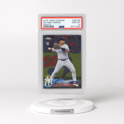 2018 Topps Chrome Update #HMT26 Gleyber Torres (PSA 10 GEM MINT)