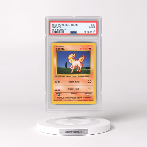 1999 Pokémon Game #60 Ponyta - 1st Edition (PSA 9 MINT)