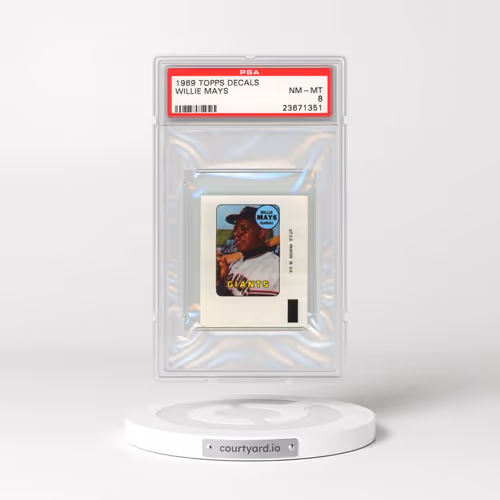 1969 Topps Decals #24 Willie Mays (PSA 8 NM-MT)
