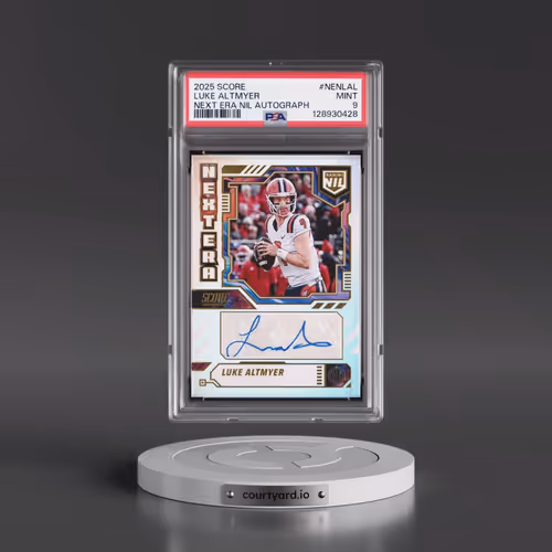 2025 Panini Score Next ERA Nil Autographs #NENLAL Luke Altmyer (PSA 9 MINT)