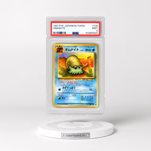 1997 Pokémon Fossil #138 Omanyte (PSA 9 MINT)