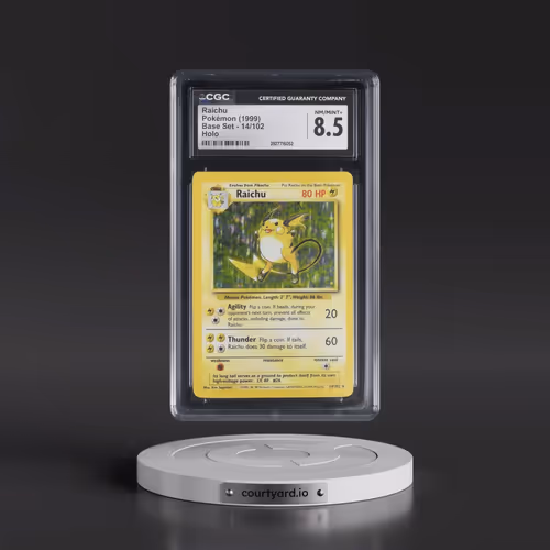 1999 Base Set #14/102 Raichu - Holo (CGC 8.5 NM-MT+)