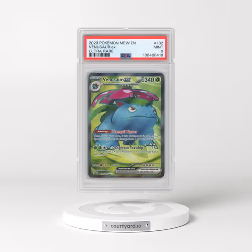 2023 Pokémon Mew EN-151 #182 Venusaur EX - Holo Ultra Rare (PSA 9 MINT)