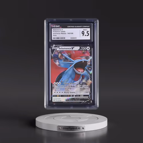 2020 Darkness Ablaze #143/189 Salamence V - Holo (CGC 9.5 MINT+)