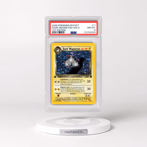 2000 Pokémon Rocket #11 Dark Magneton - 1st Edition Holo (PSA 8 NM-MT)