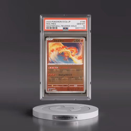 2023 Pokémon Sv2a-Pokémon 151 #146 Moltres - Reverse Holo Master Ball (PSA 10 GEM MINT)