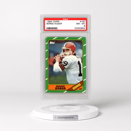 1986 Topps #187 Bernie Kosar (PSA 8 NM-MT)