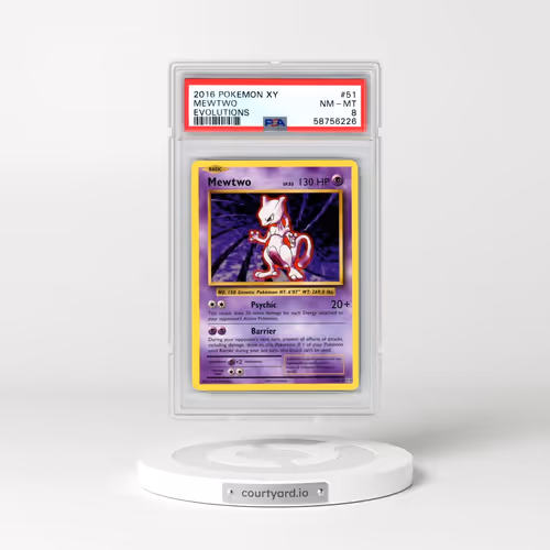 2016 Pokémon XY Evolutions #51 Mewtwo (PSA 8 NM-MT)