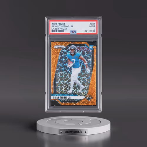 2024 Panini Prizm #314 Brian Thomas Jr. - Lazer Prizm (PSA 9 MINT)
