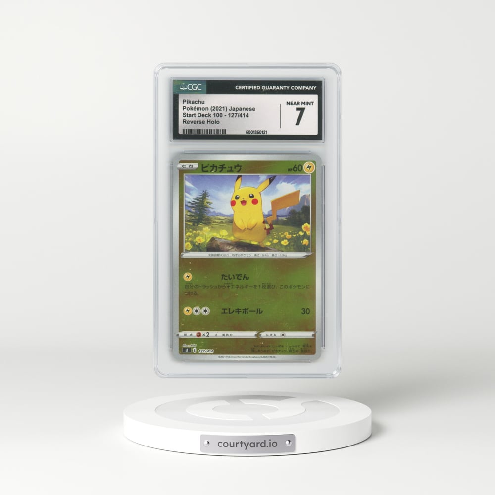 2021 Start Deck 100 #127/414 Pikachu - Reverse Holo (CGC 7