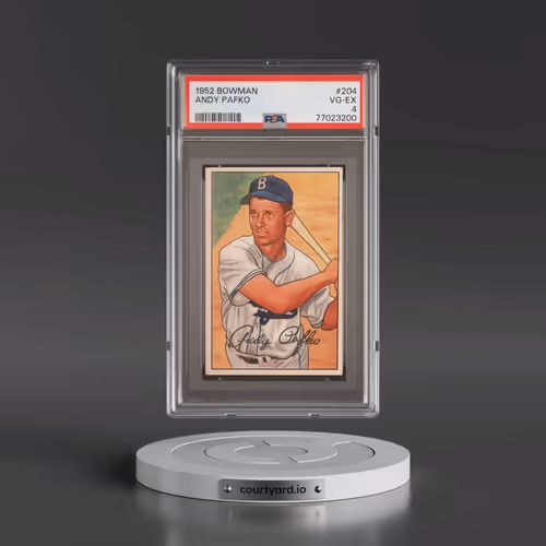 1952 Bowman #204 Andy Pafko (PSA 4 VG-EX)