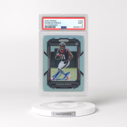 2022 Panini Prizm #322 Dameon Pierce - Autograph (PSA 9 MINT)