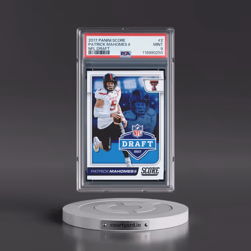 2017 Panini Score NFL Draft #2 Patrick Mahomes II (PSA 9 MINT)