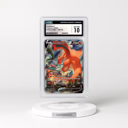 2022 Brilliant Stars #154 Charizard V - Full Art Holo (CGC 10 GEM MINT)