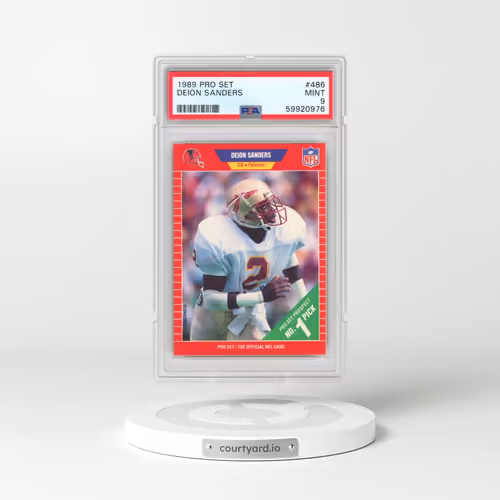 1989 Pro Set #486 Deion Sanders (PSA 9 MINT)