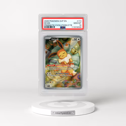 2025 Pokémon Svp EN-SV Black Star Promo #173 Eevee - Prismatic Evolutions Elite Trainer Box (PSA 10
