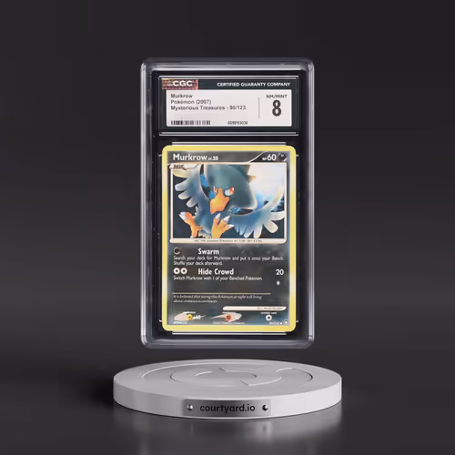 2007 Mysterious Treasures #90/123 Murkrow (CGC 8 NM-MT)