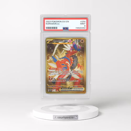 2023 Pokémon Svi EN-Scarlet & Violet #254 Koraidon EX - Holo Hyper Rare (PSA 9 MINT)
