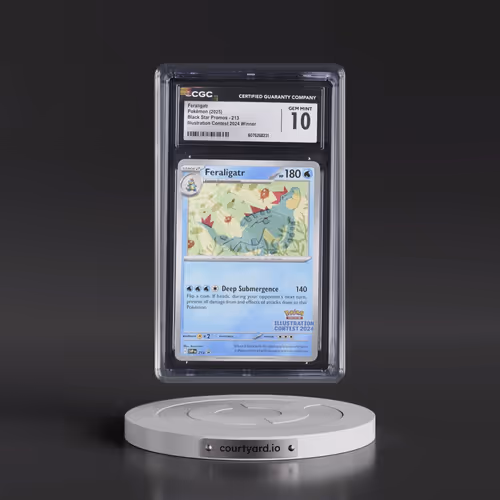 2025 Pokémon Svp EN-SV Black Star Promo #213 Feraligatr - Illustration Contest 2024 (CGC 10 GEM MINT