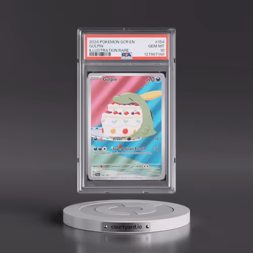 2024 Pokémon Scr EN-Stellar Crown #154 Gulpin - Illustration Rare (PSA 10 GEM MINT)
