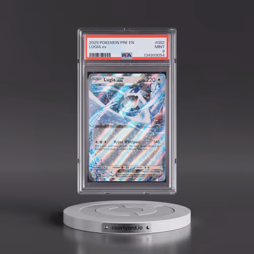 2025 Pokémon Pre EN-Prismatic Evolutions #082 Lugia EX - Holo (PSA 9 MINT)