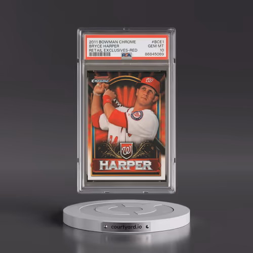 2011 Bowman Chrome Bryce Harper Retail Exclusives #BCE1 Bryce Harper - Red (PSA 10 GEM MINT)