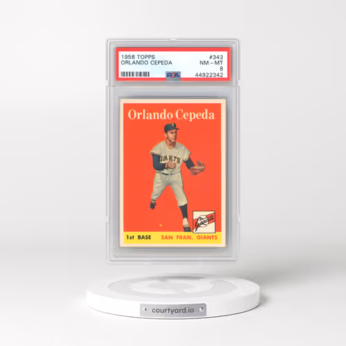 1958 Topps #343 Orlando Cepeda (PSA 8 NM-MT)