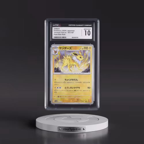2024 High Class Pack: Terastal Fest ex - sv8a #051/187 Jolteon - Poké Ball Holo (CGC 10 GEM MINT)