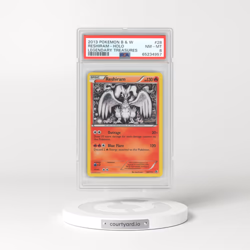 2013 Pokémon Black & White Legendary Treasures #28 Reshiram - Holo (PSA 8 NM-MT)