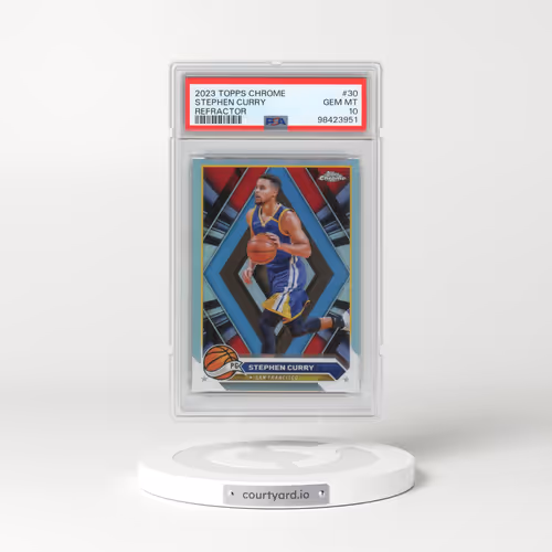 2023 Topps Chrome #30 Stephen Curry - Refractor (PSA 10 GEM MINT)