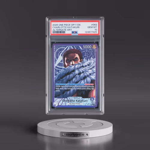 2025 One Piece OP11-A Fist of Divine Speed #062 Charlotte Katakuri - Alternate Art (PSA 10 GEM MINT)