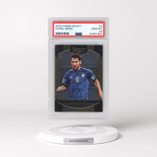 2016 Panini Select #2 Lionel Messi (PSA 10 GEM MINT)