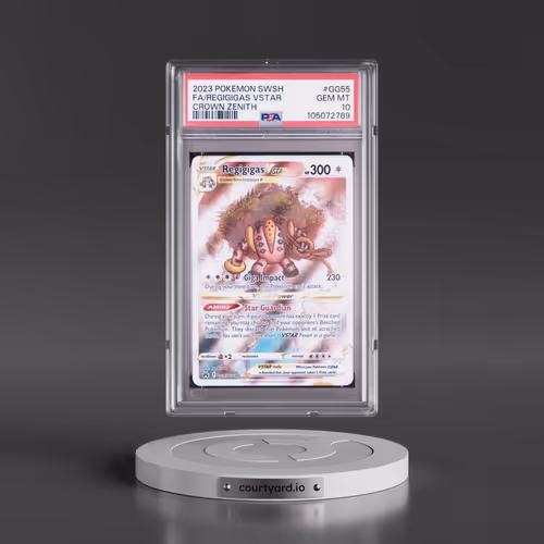 2023 Pokémon Sword and Shield Crown Zenith #GG55 Regigigas Vstar - Full Art (PSA 10 GEM MINT)