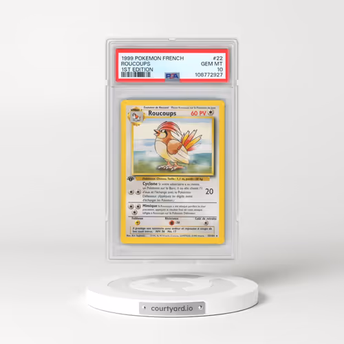 1999 Pokémon #22 Roucoups - 1st Edition (PSA 10 GEM MINT)