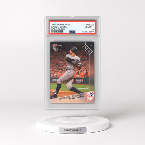 2017 Topps Now Off-Season #OS-21 Aaron Judge (PSA 10 GEM MINT)