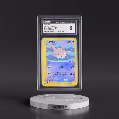 2002 Expedition #102/165 Corsola - Reverse Holo (CGC 8 NM-MT)